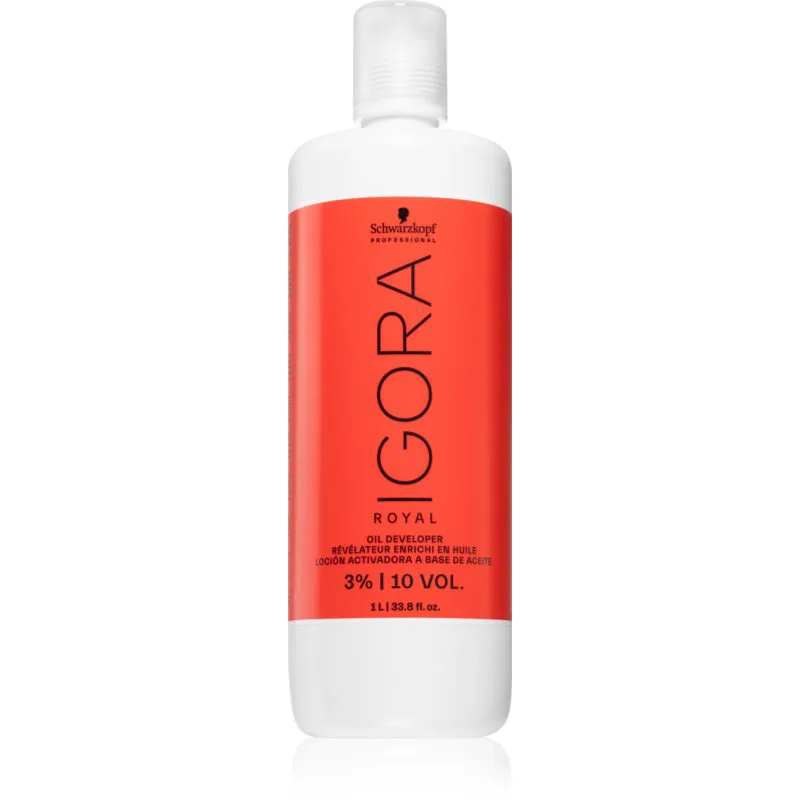 Schwarzkopf Professional IGORA Royal γαλάκτωμα ενεργοποίησης 3% 10 Vol. 3% / 10 Vol. 1000 ml