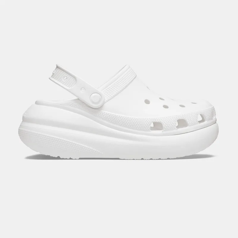 CROCS CLASSIC CRUSH CLOG ΑΣΠΡΟ