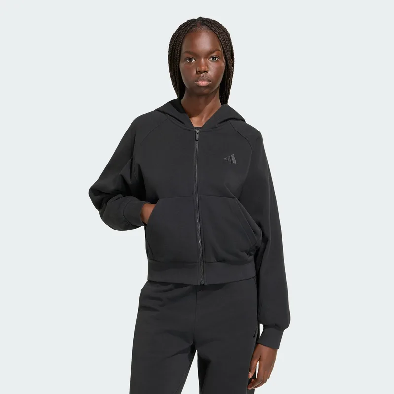 adidas sportswear W Kit Small Logo Full Zip Hoodie (9000280360_1469)