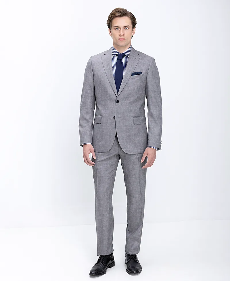 Kaiser Ηoff Ανδρικό Κοστούμι Μάλλινο Modern Fit