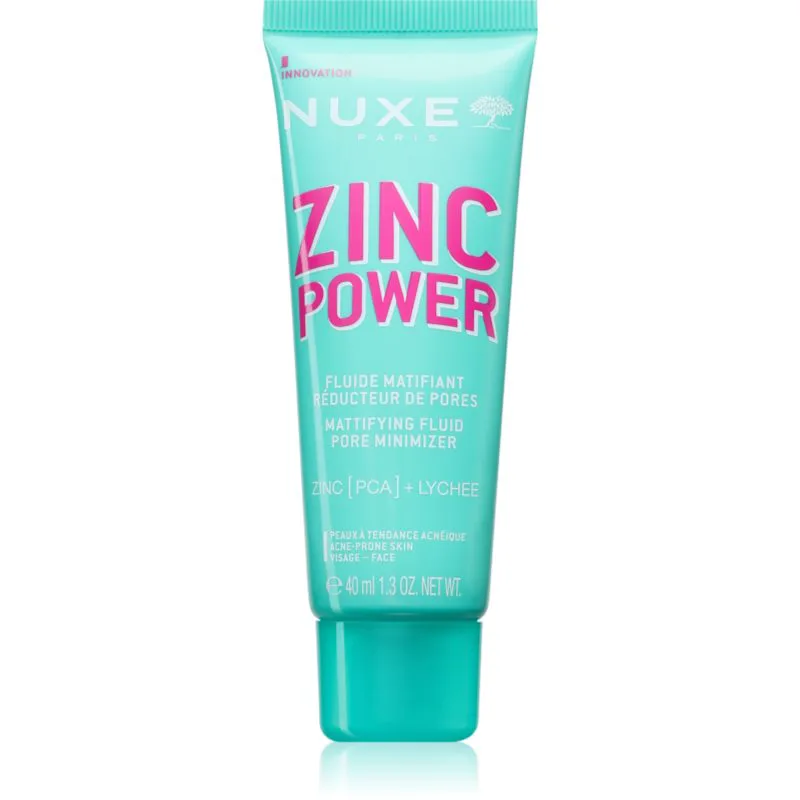 Nuxe Zinc Power Mattifying Fluid ματ υγρό για λιπαρή επιδερμίδα με τάση για ακμή 40 ml