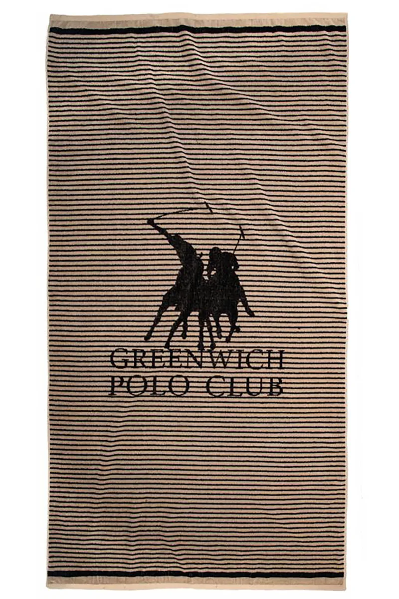 Greenwich Polo Club unisex πετσέτα θαλάσσης 90 x 180 cm "5236" - 267901805236 Taupe