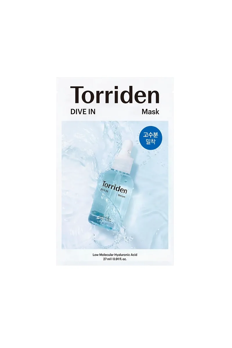 Torriden Dive-In Hyaluronic Acid Mask - Μάσκα Βαθιάς Ενυδάτωσης Και Καταπράυνσης 27 ml - 8809504742841