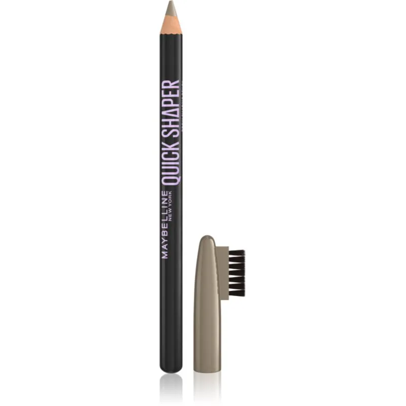 MAYBELLINE NEW YORK Quick Shaper ακριβής μολύβι για τα φρύδια με βούρτσα απόχρωση 02 Blonde 1 τμχ