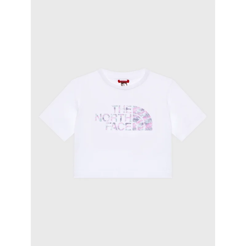 The North Face T-Shirt Crop Easy NF0A83EU Λευκό Regular Fit