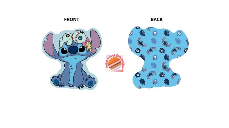 Διακοσμητικό Μαξιλάρι Velboa 20εκ. Stitch 679 Sky Blue Disney Home (Χρώμα: Σιέλ, Ύφασμα: Velboa) - DimCol - 54461702029