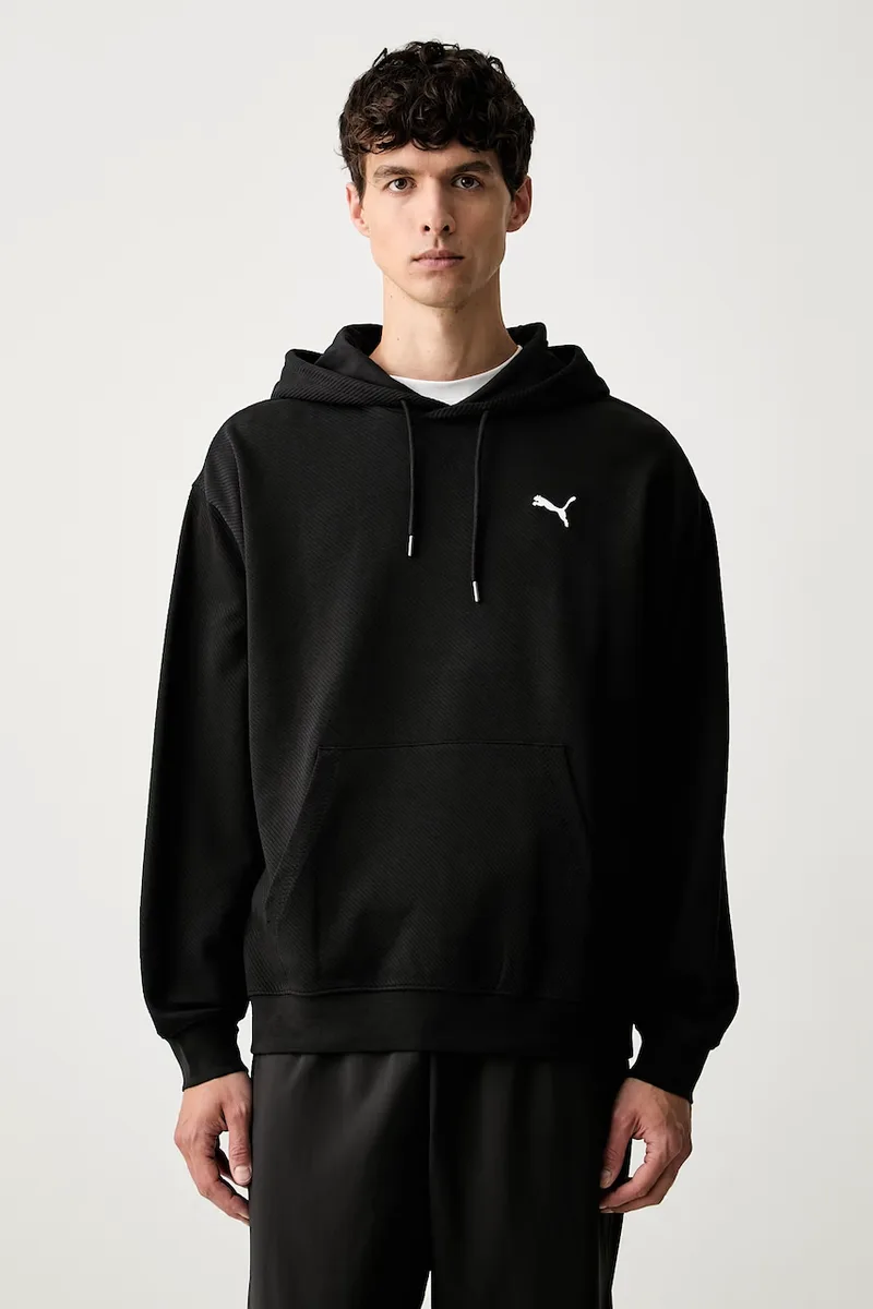 Puma μπλούζα με κουκούλα ανδρική με βαμβάκι Essentials Elevated