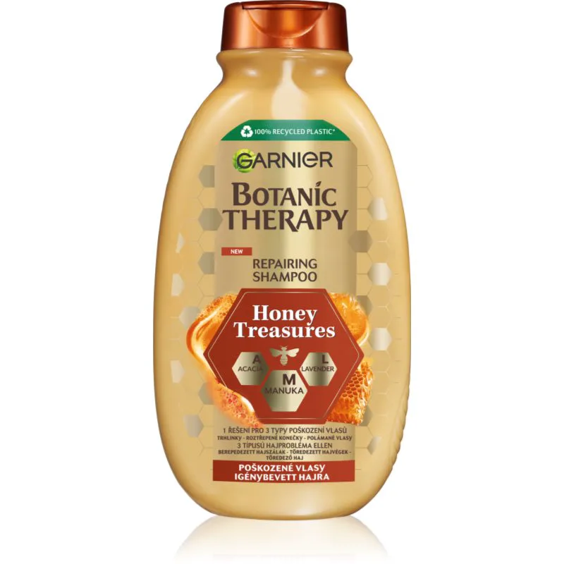 Garnier Botanic Therapy Honey & Propolis αποκαταστατικό σαμπουάν για κατεστραμμένα μαλλιά 400 ml