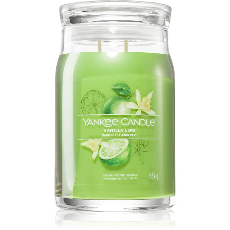 Yankee Candle Vanilla Lime αρωματικό κερί Υπογραφή 567 γρ