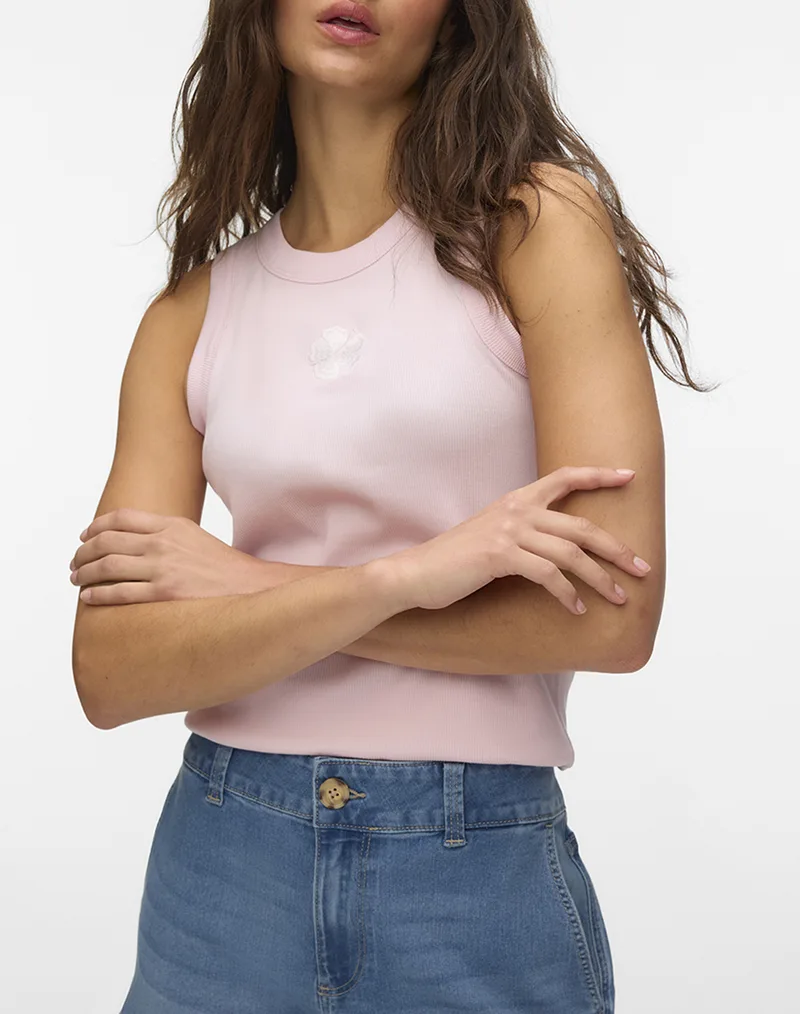 VERO MODA VMNIRA CAISA SL TANK TOP BOX JRS 10341982-Pink Ροζ