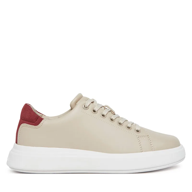 Αθλητικά Calvin Klein Cupsole Lace Up - Suede Bt HW0HW02404 Μπεζ