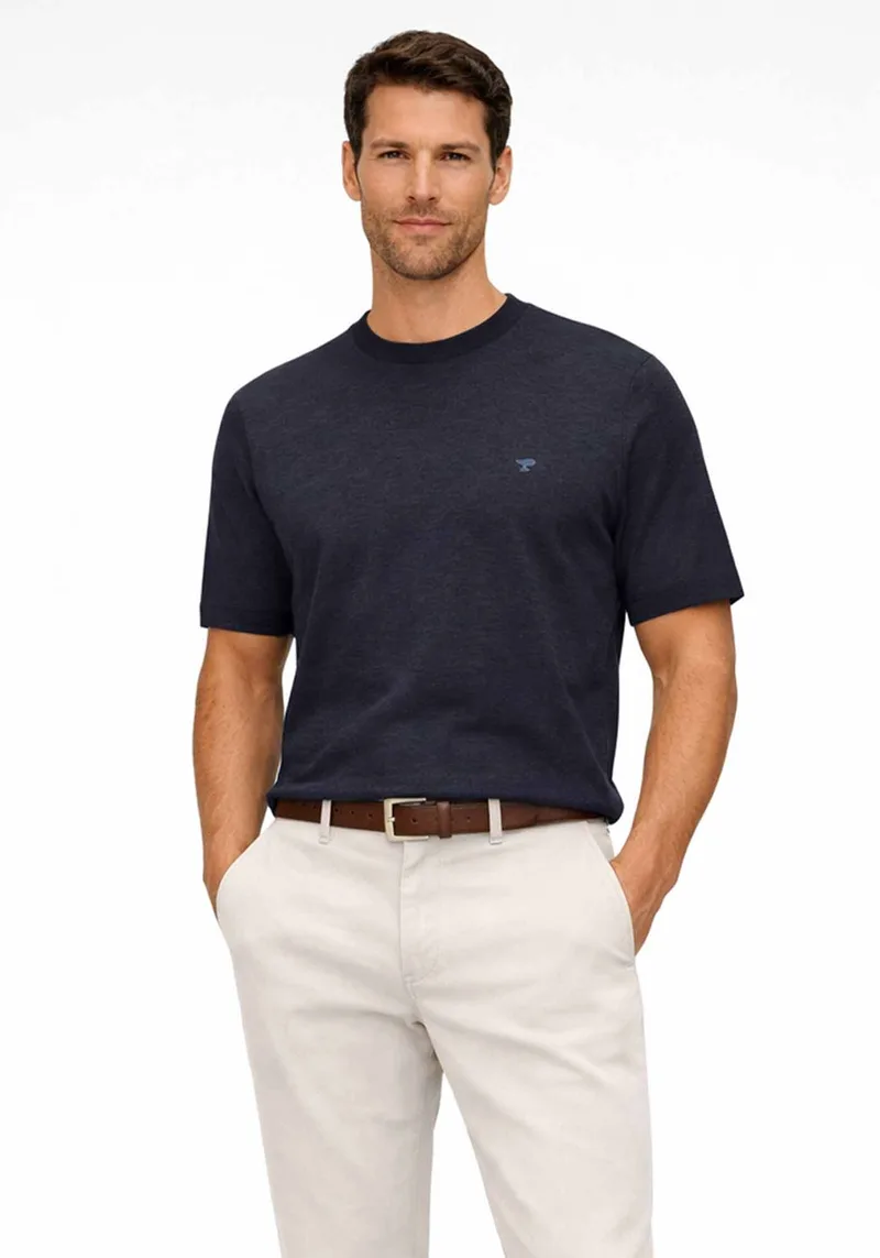 Fynch Hatton Μπλούζα O Neck - 1603 701 690 Navy