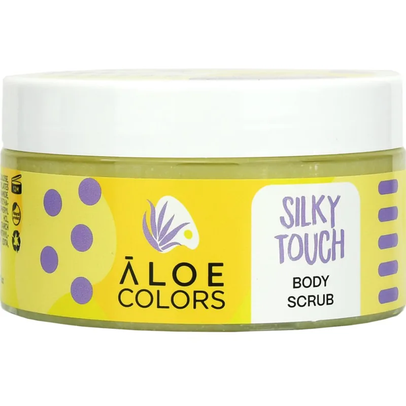 Aloe Colors Silky Touch Body Scrub Απολεπιστικό Σώματος με Βιολογική Αλόη & Βιταμίνες 200ml