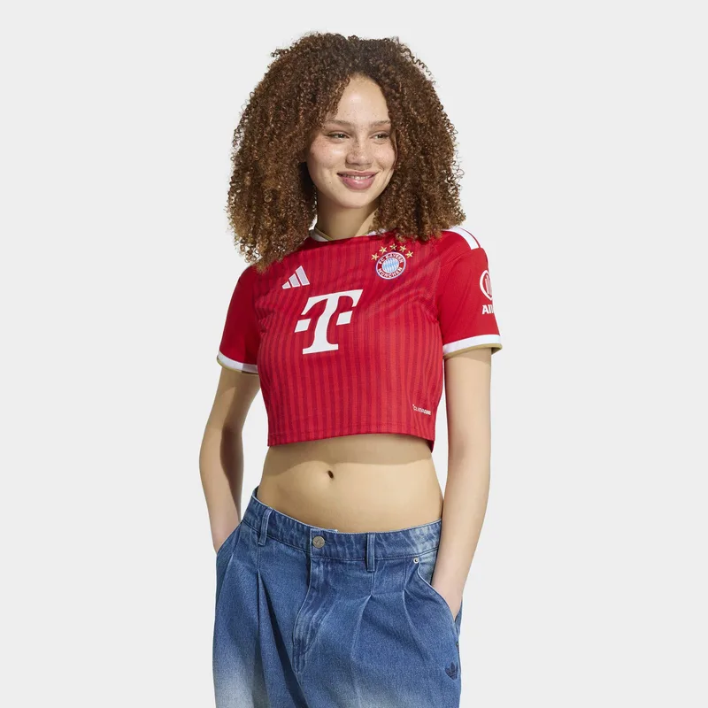 adidas W Fc Bayern 26/27 Home Cropped Jersey (9000288167_65709)