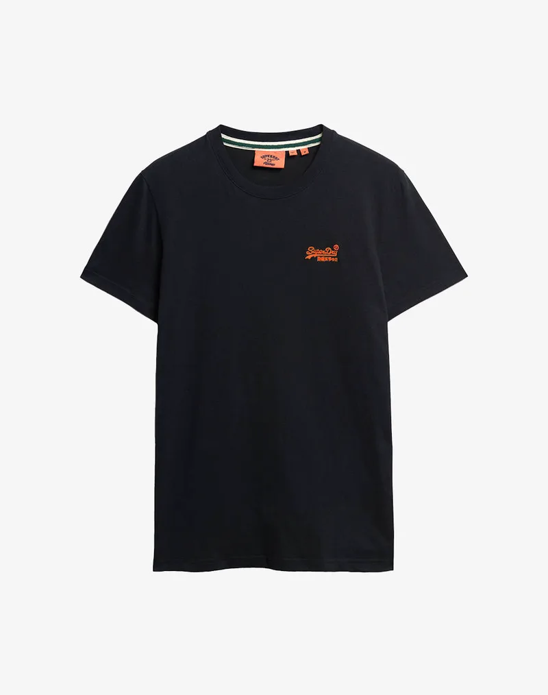 SUPERDRY ESSENTIAL LOGO EMB TEE ΜΠΛΟΥΖΑ ΑΝΔΡΙΚΟ M1011245A-AOC JetBlack