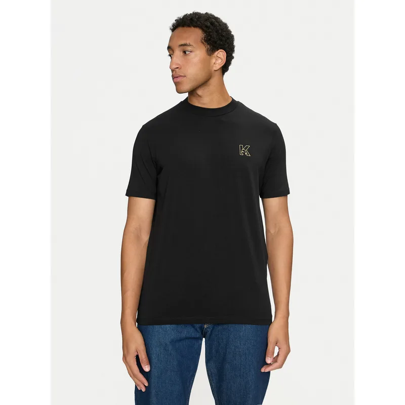 KARL LAGERFELD T-Shirt 755030 544221 Μαύρο Regular Fit
