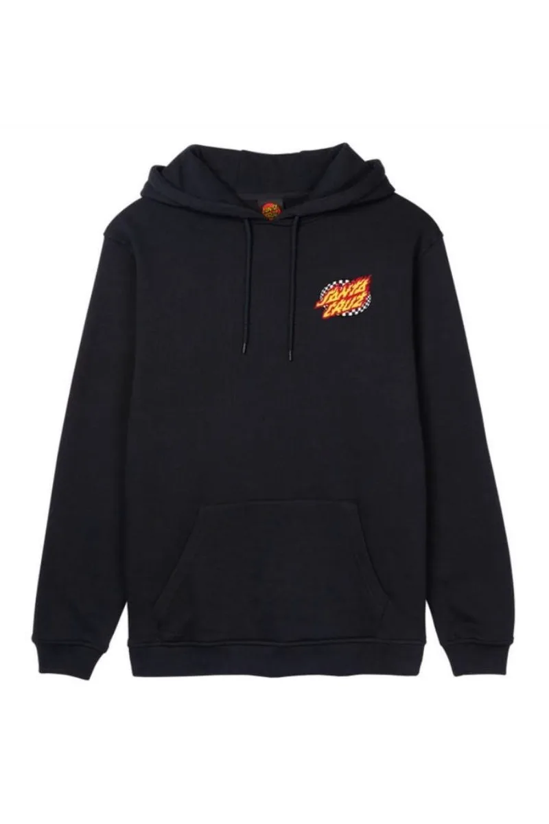 SANTA CRUZ Φούτερ με Κουκούλα Goal Flame Hood - ΜΑΥΡΟ-SCA-HDY-6271-BLACK