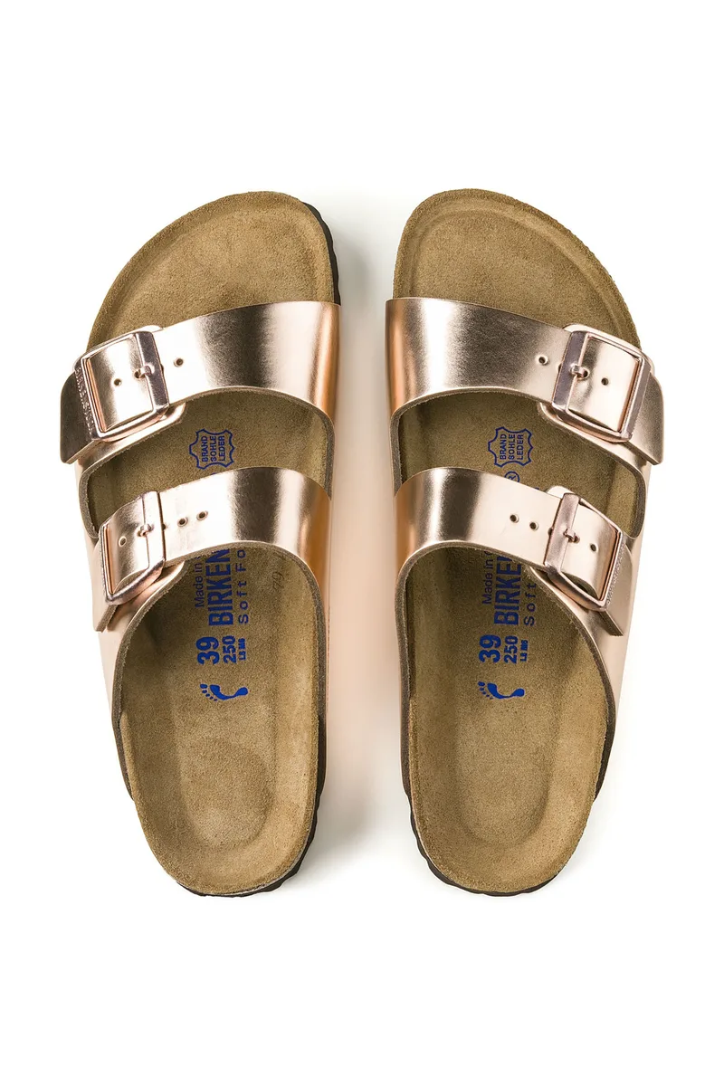 Birkenstock γυναικεία σανδάλια "Arizona Metallic Copper Essential" - 952093003543 Μπρονζέ
