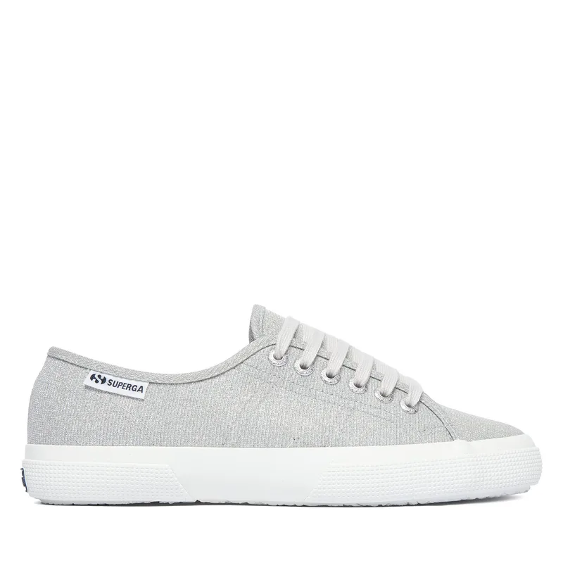 Πάνινα παπούτσια Superga 3750 Jersey Lame Leggera Low Top S4135ZW Ασημί