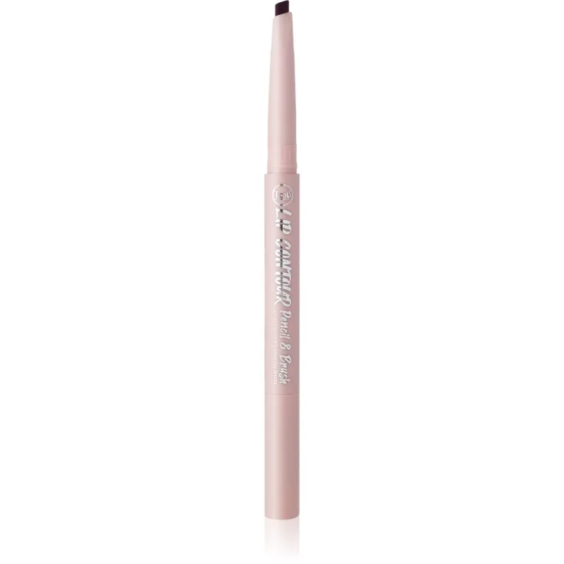 J.Cat Beauty Lip Contour μολύβι περιγράμματος για τα χείλη με βούρτσα απόχρωση Berry Deep Plum 0.22 γρ