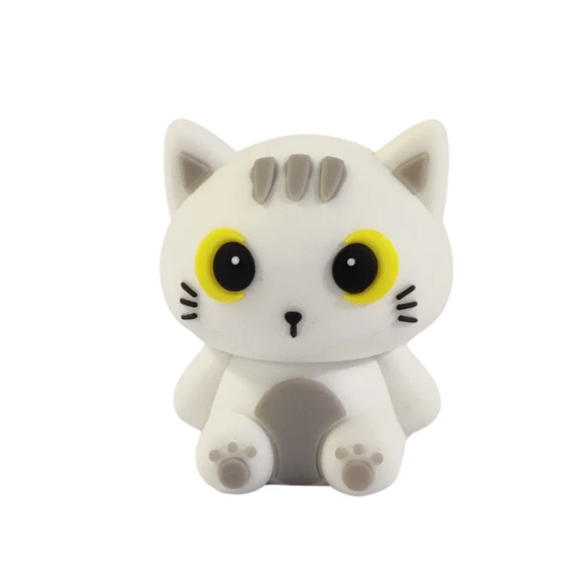 i-Total Γομολάστιχα XL1804N 3D Eraser PVC White Cat 3.2X3.8X3cm