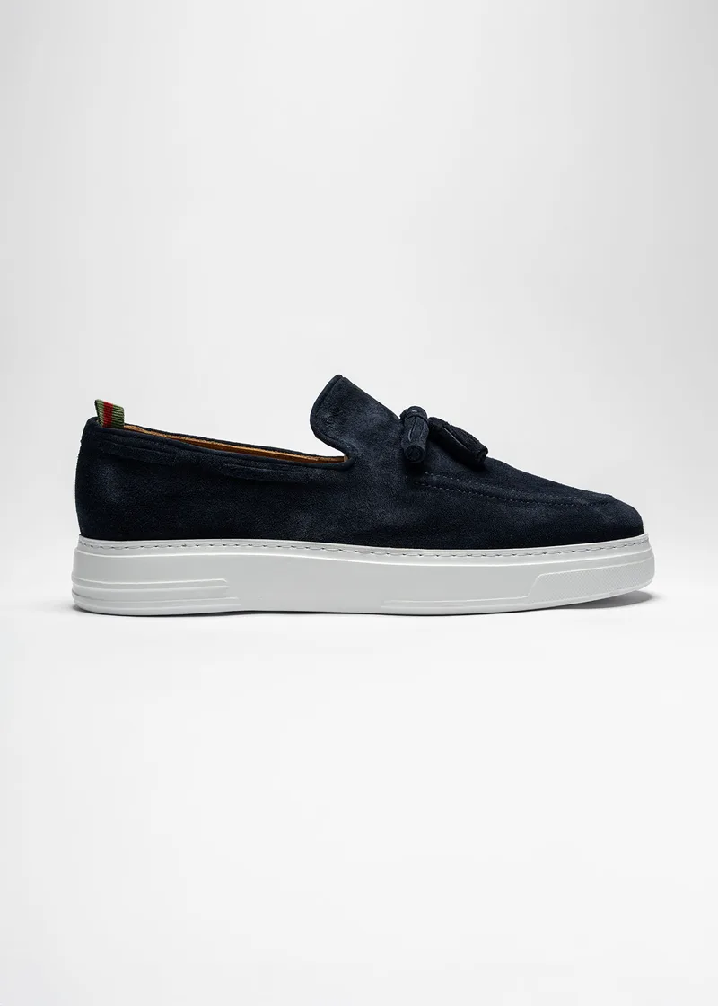 BOSS Shoes Loafers της σειράς Cigaro - B7686 Navy Suede