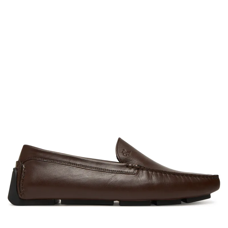 Μοκασίνια Calvin Klein Driver Lth HM0HM01864 Καφέ