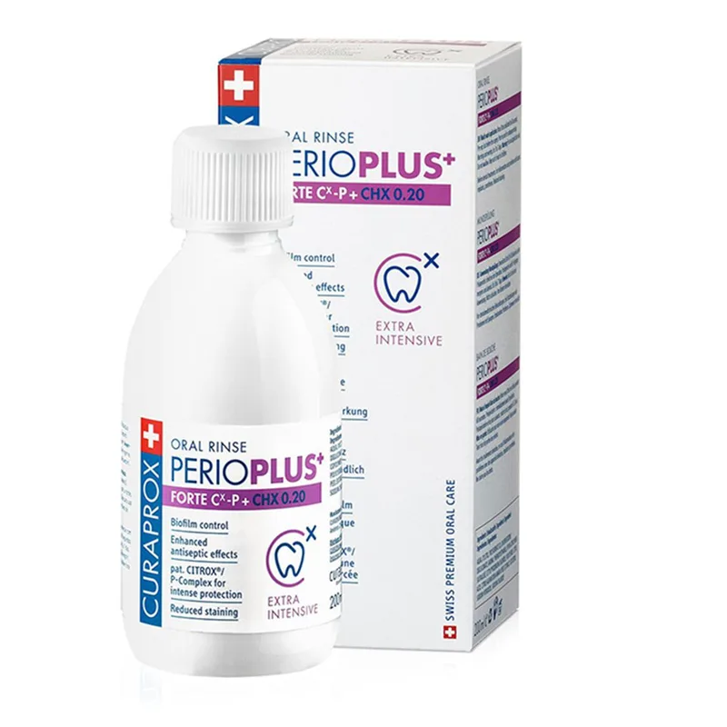 Curaprox Perio Plus Fortre CHX 0.20 Στοματικό Διάλυμα για την Καταπολέμηση της Συσσώρευση της Πλάκας 200ml