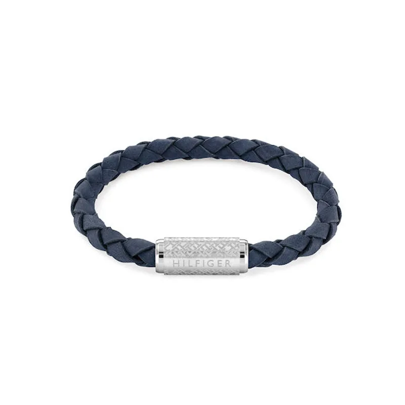 TOMMY HILFIGER Αντρικό Βραχιόλι από Δέρμα και Ανοξείδωτο Ατσάλι 2790480