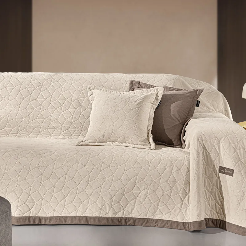 Ριχτάρι Τετραθέσιου 170X350 + Μαξιλαροθήκη Guy Laroche Avalon Cream (170x350)