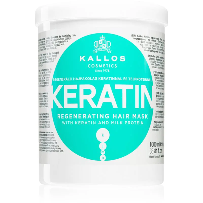 Kallos KJMN Professional Keratin μάσκα μαλλιών με κερατίνη 1000 ml