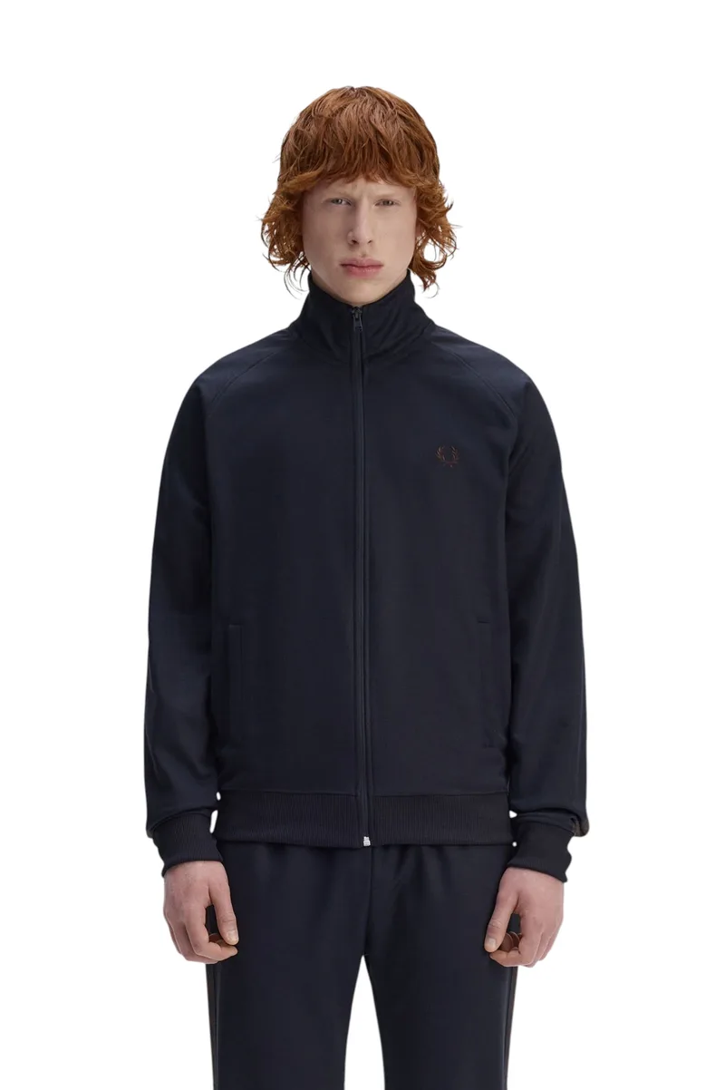 Fred Perry Ανδρική Ζακέτα Contrast Tape Track Jacket J5557-40A Μπλε