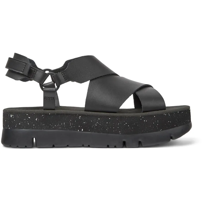 CAMPER Oruga Up - Πέδιλα Για Γυναικεία - Μαύρο, Μέγεθος 40, Smooth leather