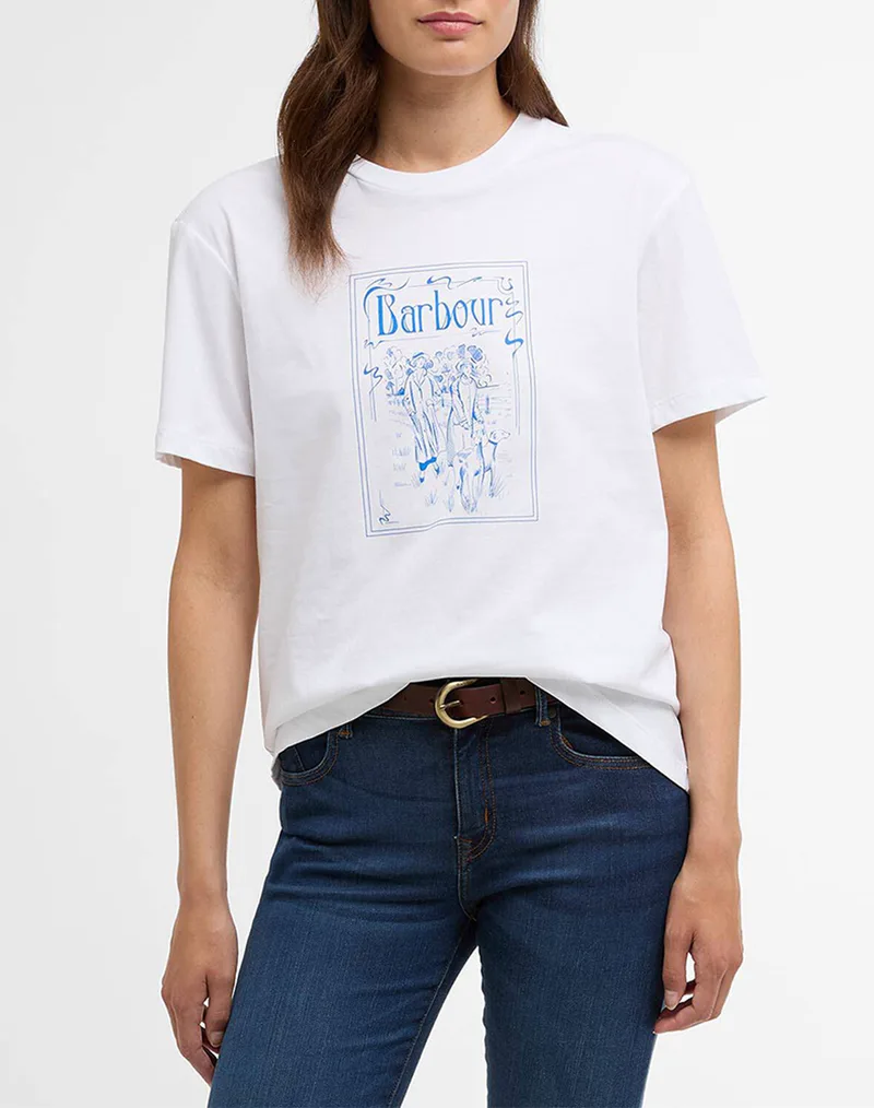 BARBOUR ΜΠΛΟΥΖΑ T-SHIRT Κ/Μ LTS0710-BRWH11 White