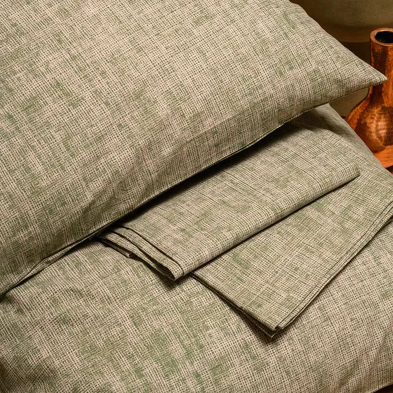 Σεντόνι Μονό Με Λάστιχο Σετ Melinen Casual Amar Olive 100x200+32