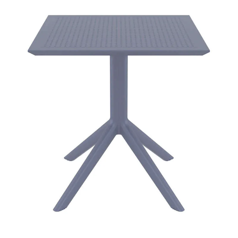 ΣΚΑΙ ΤΡΑΠΕΖΙ 70X70X74εκ. DARK GREY ΠΟΛ/ΝΙΟΥ