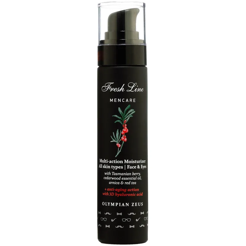 Fresh Line Olympian Zeus Multi-Action Face & Eyes Moisturizer Ενυδατική Κρέμα Προσώπου & Ματιών Φυσικής Σύνθεσης με Αντιγηραντική Δράση για Όλους τους Τύπους Επιδερμίδας 50ml