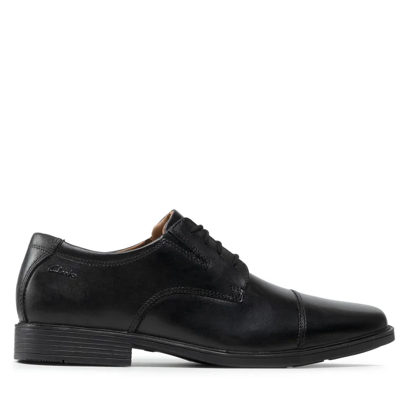 Κλειστά παπούτσια Clarks Tilden Cap 261103097 Μαύρο