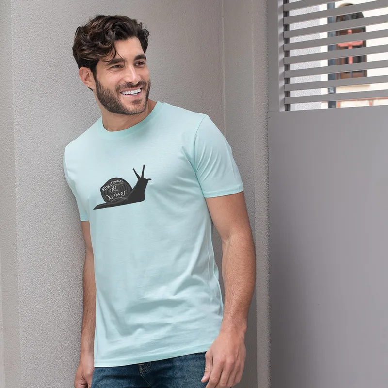 Χοχλιούς - Organic Vegan T-Shirt Unisex - Μέντα - M