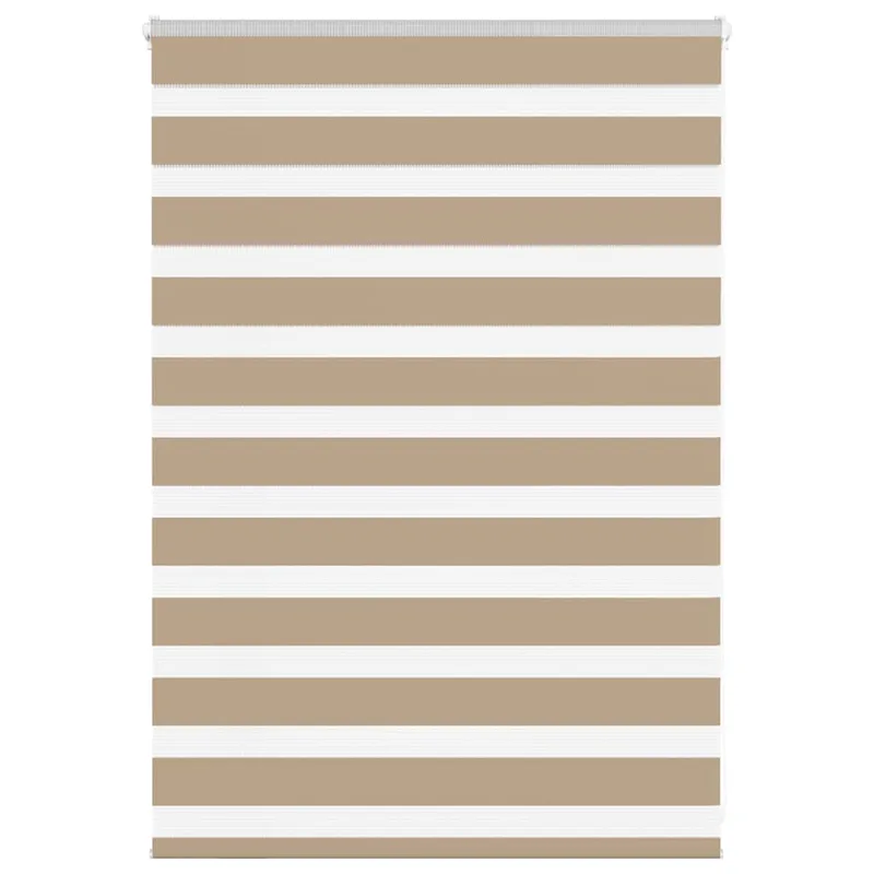 vidaXL Στόρι Zebra Καφέ 110x100 εκ. Πλάτος Υφάσματος 105,9 εκ. Πολυεστέρας
