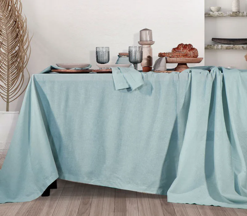 Τραπεζομάντηλο Nef-Nef Cotton-Linen 150x250 Aqua