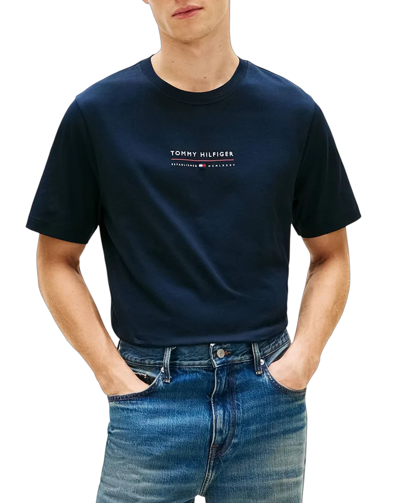 Ανδρικό T-shirt Navy Μπλε Tommy Hilfiger MW0MW42363-DW5