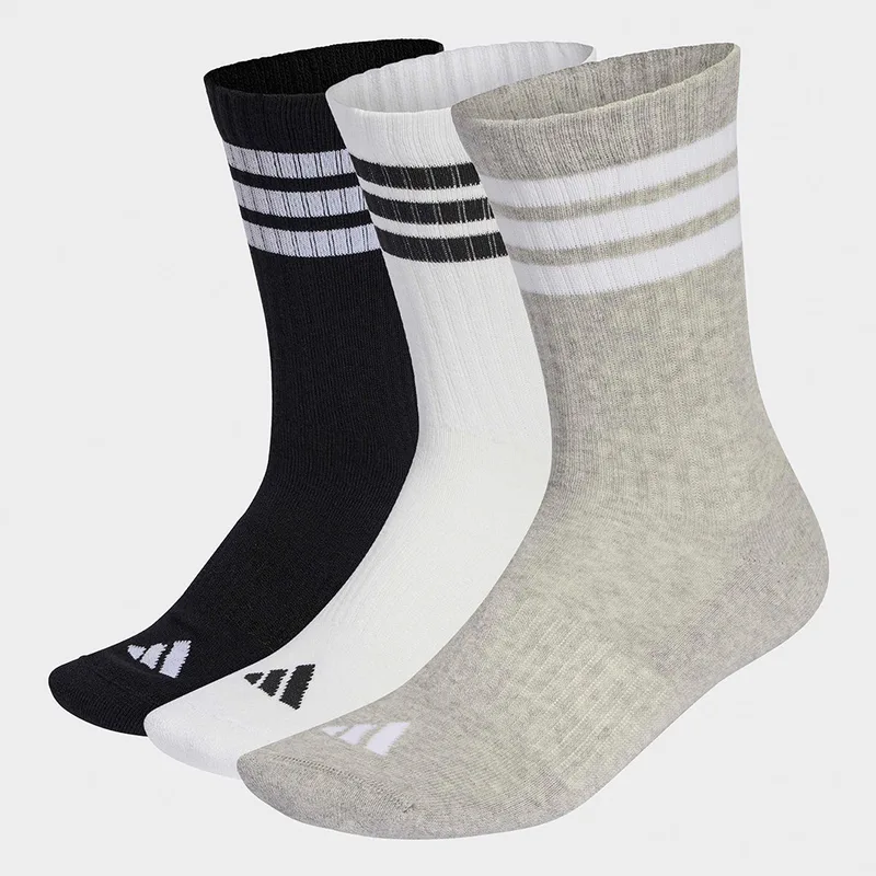 adidas 3-Stripes Cushioned Crew Socks 3 Pair Pack (9000259804_63102)