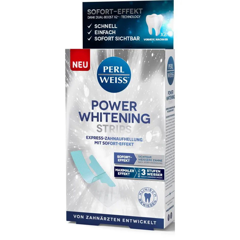 Perl Λευκό Power Whitening Strips λευκαντικές οδοντικές ταινίες 5x2 τμχ