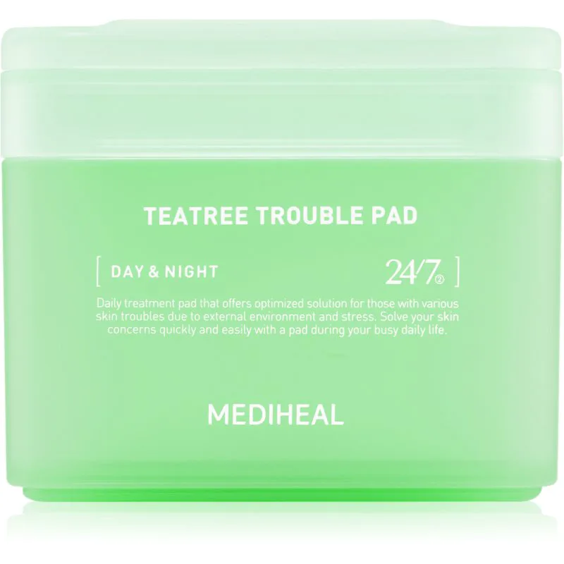 MEDIHEAL Teatree Trouble Pad επιθέματα τόνωσης με καταπραϋντική δράση 100 τμχ