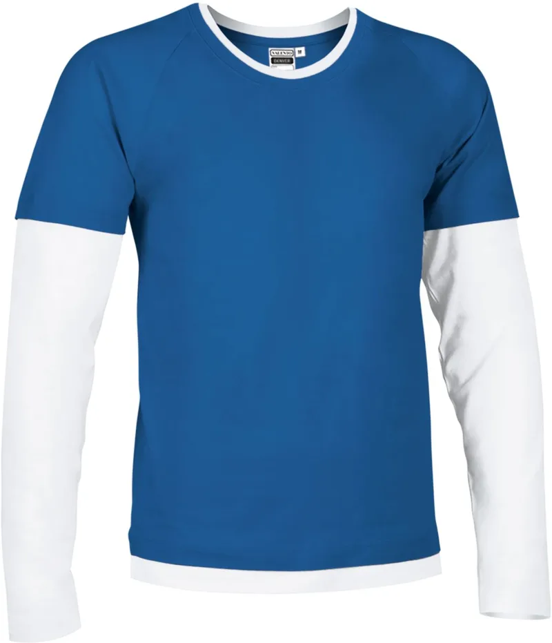 T-Shirt DENVER Valento CAVADENAB Royal Blue-White