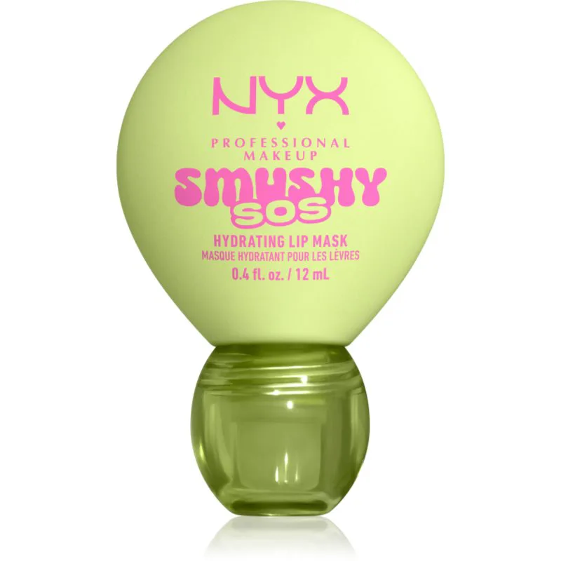 NYX Professional Makeup Smushy SOS ενυδατική μάσκα χειλιών απόχρωση 01 Green Sereni-Tea 12 ml
