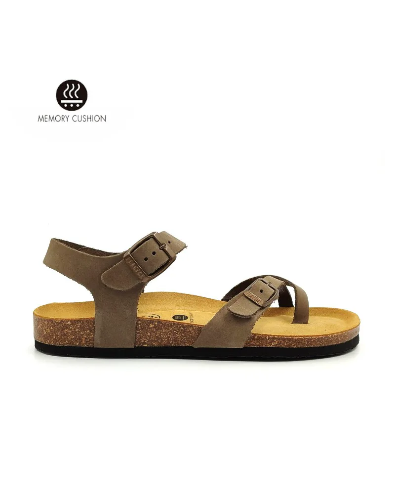PLAKTON ΓΥΝΑΙΚΕΙΟ ΣΑΝΔΑΛΙ ZOMBA 181016 NOBUCK 2 KAKI EVA