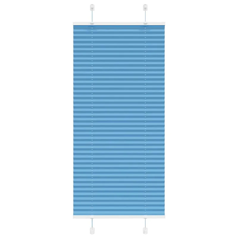 vidaXL Πλισέ Στόρι Μπλε 55x150 εκ. Πλάτος Υφάσματος 54,4 εκ. Πολυεστέρας