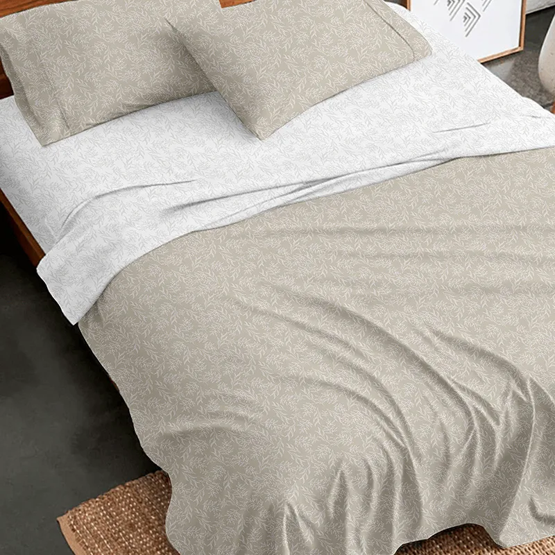 Σεντόνια Φανελένια Μονά (Σετ) 105X205+30 Sunshine Flannel 2052 Μπεζ Με Λάστιχο (105x205+30)